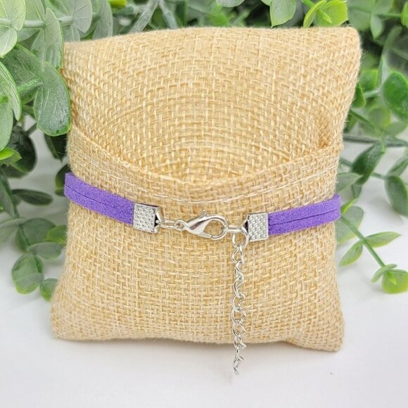 3/$20 Photographer Bracelet Camera Love Infinity Purple Suede Fashion Jewelry - Picture 4 of 7